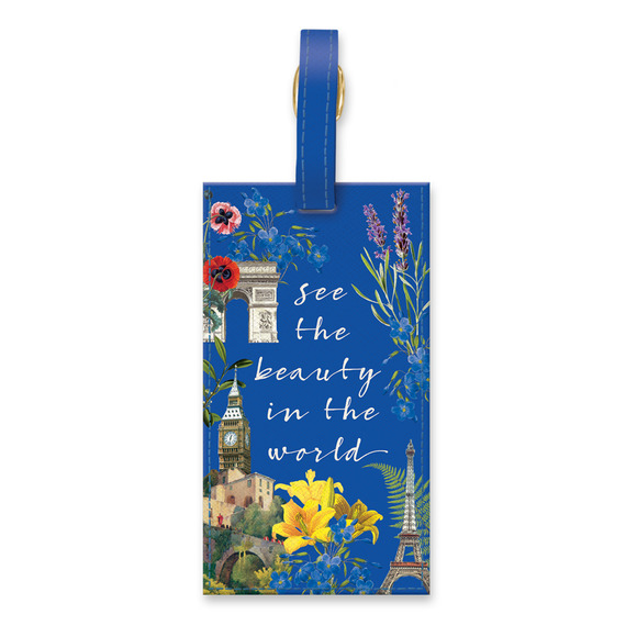 vegan leather statement luggage tag | European Globetrotter - Picture 1 of 3